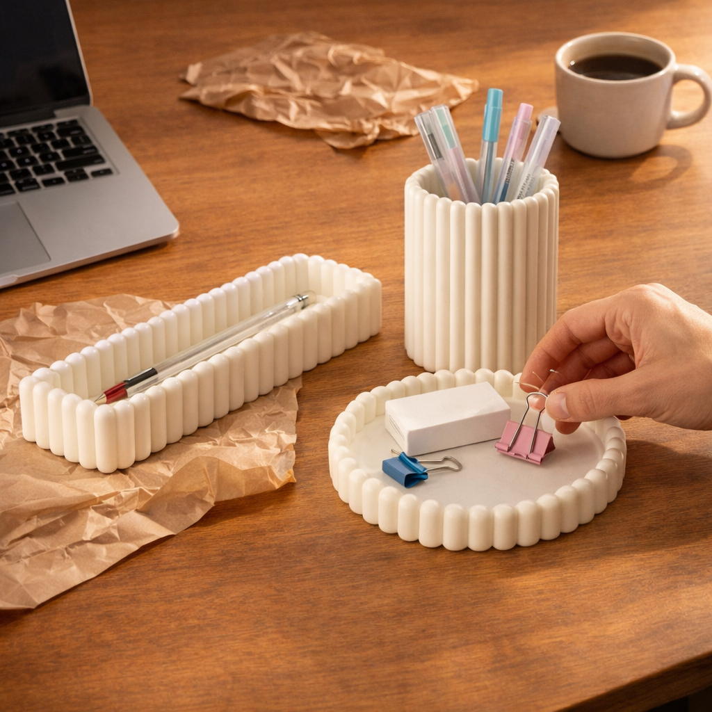 Organizador de Mesa 3 Peças (PLA 3D)