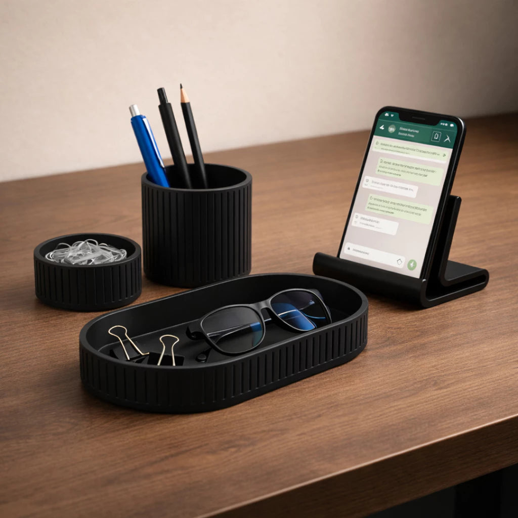 Organizador de Mesa 4 em 1 (Minimalista)