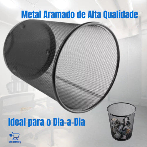 Kit Escritório Completo (Metal + Lixeira 12L)