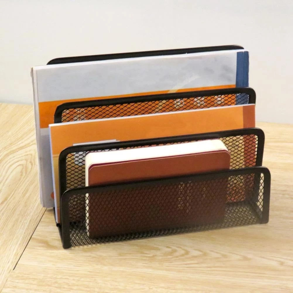 Conjunto 4 Organizadores de Mesa (Metal Preto)