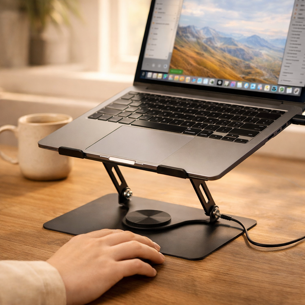 Mesa Suporte com 2 Coolers (360°) até 17”