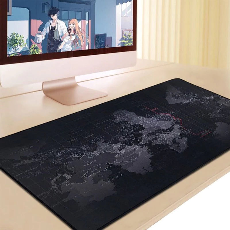 DeskPad Mapa Mundi Black